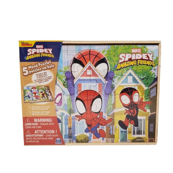 Spiderman Toys Marvel Spidey Amazing Friends Puzzles Wood Puzzles